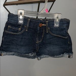 NWOT Girls Roll Cuff Denim Shorts